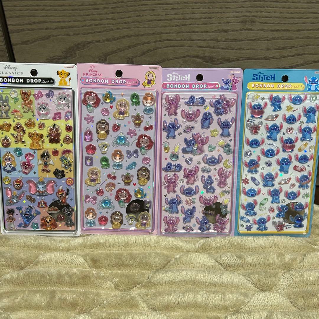 【正規品】ボンボンドロップシール　ディズニー　4枚セット