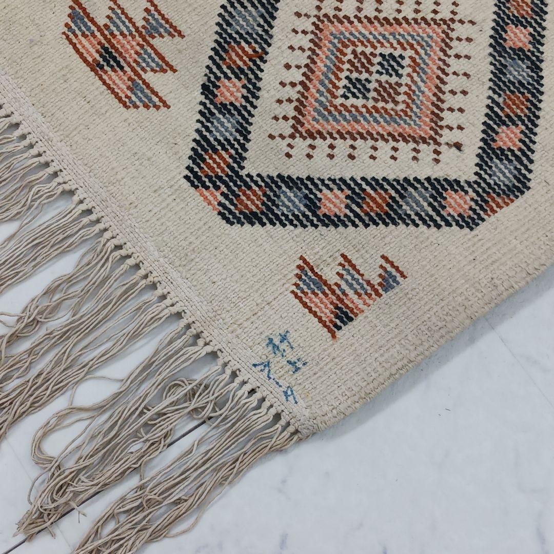 Y2220 トルコ絨毯 トライバルラグ ウール 225×156㎝