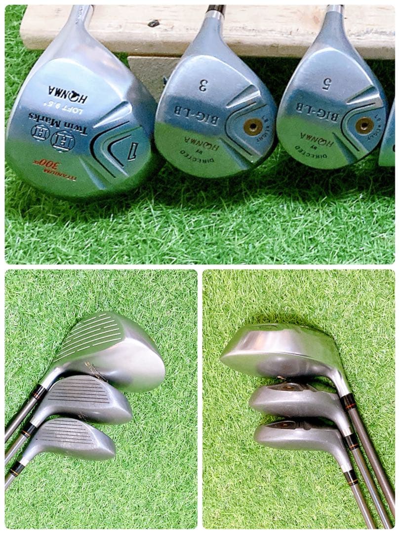 M２ホンマ　初心者オススメ　ゴルフクラブ　メンズセット　右利き　14本