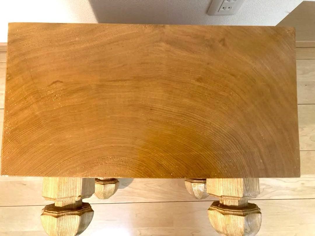 碁盤 囲碁 道産　天然木　脚付 ヘソ有 カバー付【大幅値下げしました】