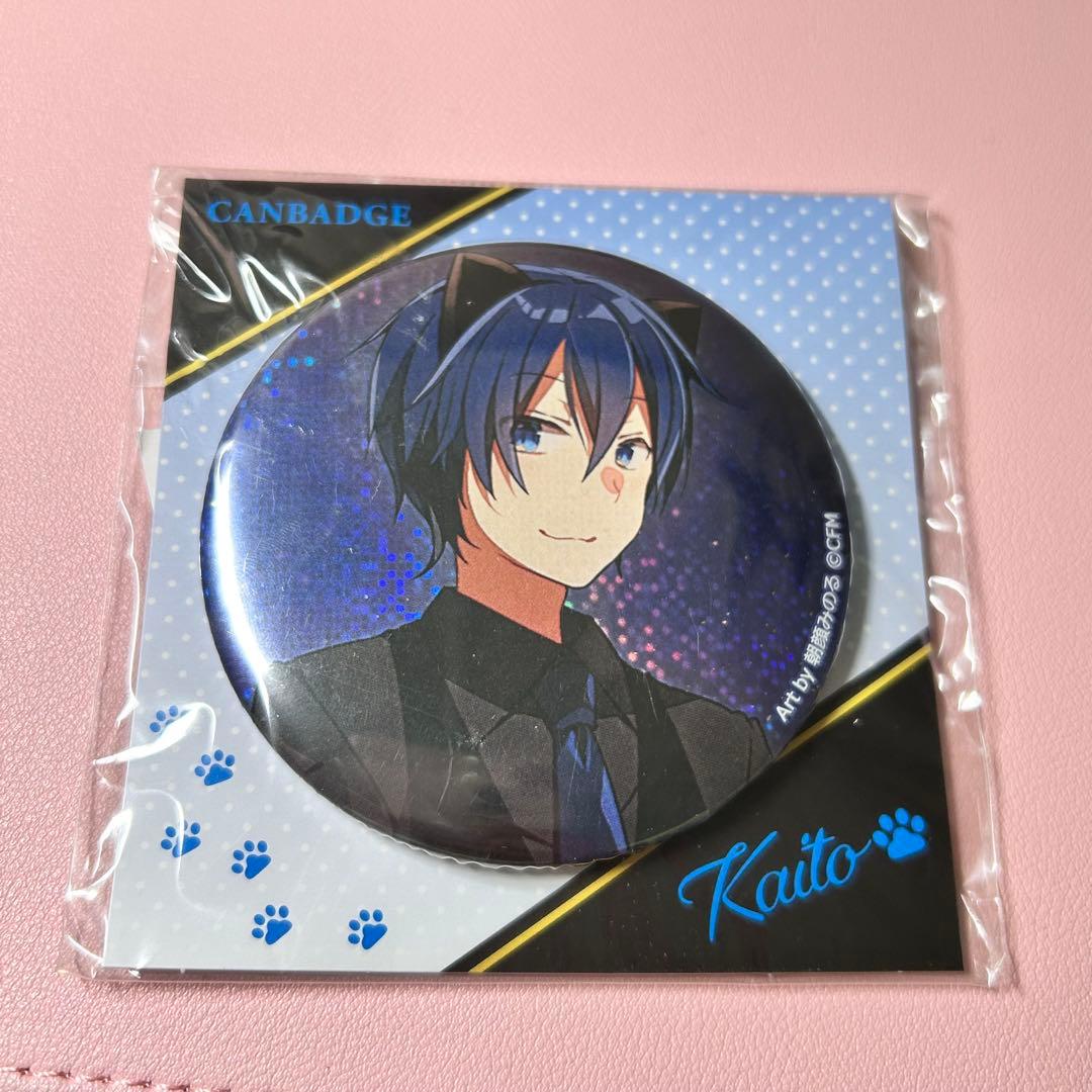 初音ミクシリーズ　缶バッジ　朝顔みのる　キャットパーティー KAITO