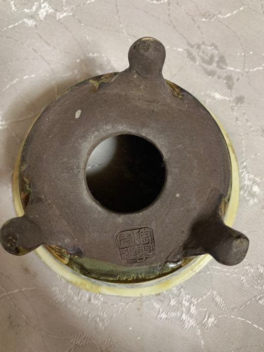 陶翠　唐獅子　丸　盆栽鉢