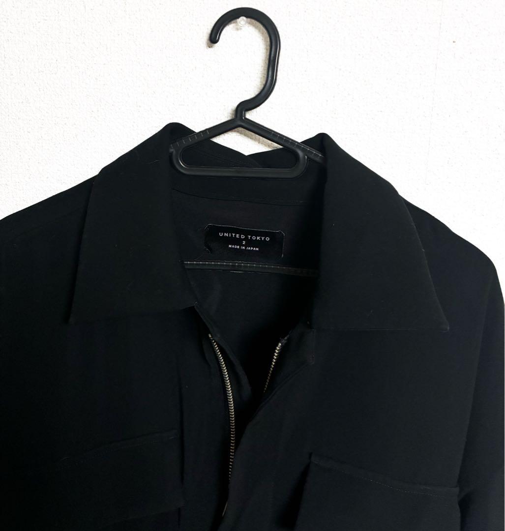 UNITED TOKYO ドレープジャンプスーツ オールインワン 黒