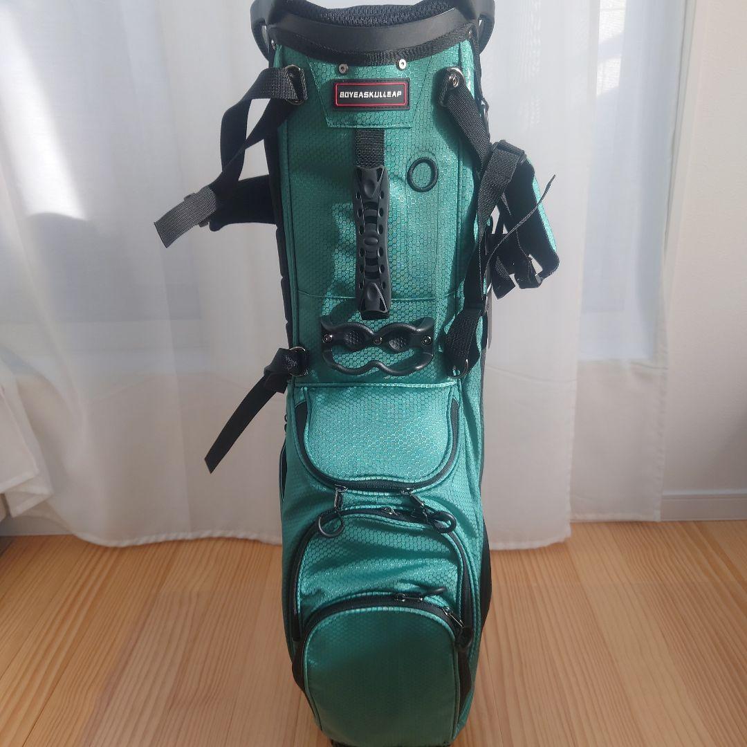 BOYEASKULLEAPグリーン ウルトラライトキャディバッグ 14分割