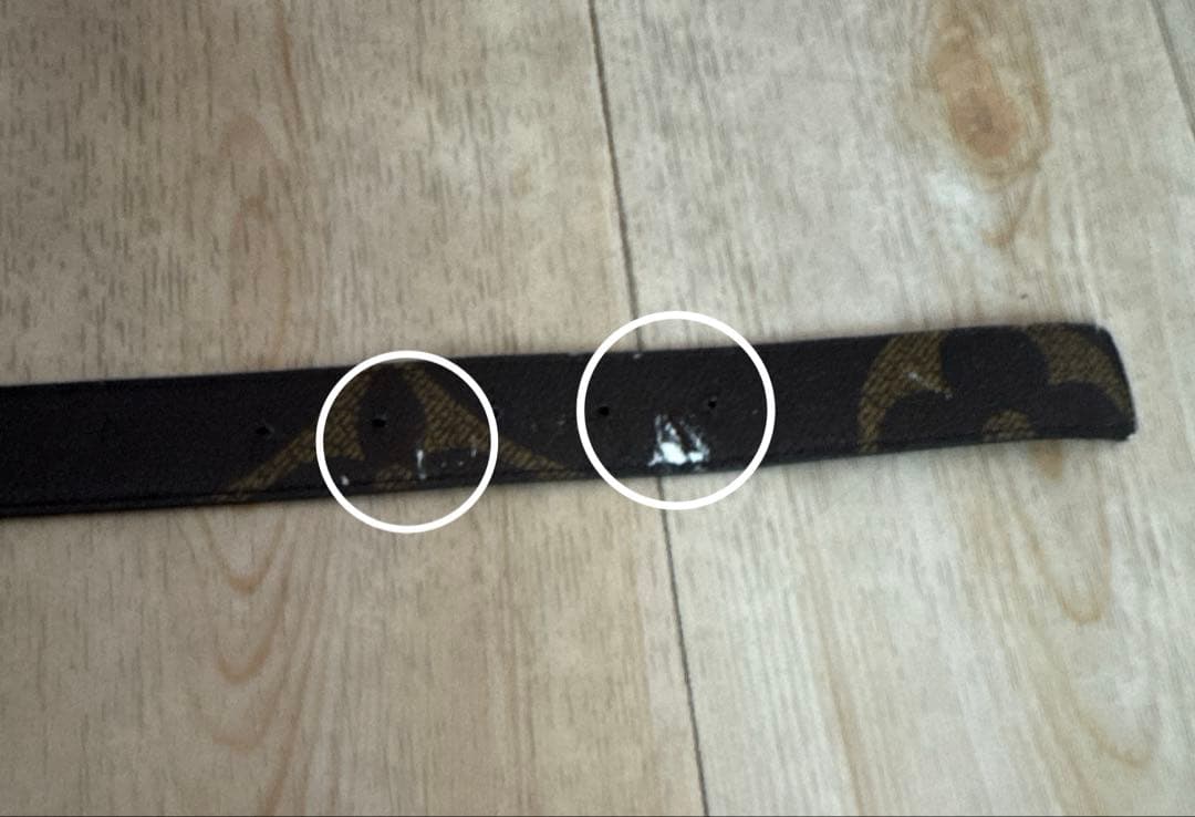 Louis Vuitton モノグラム レザーベルト　リバーシーブル85から95