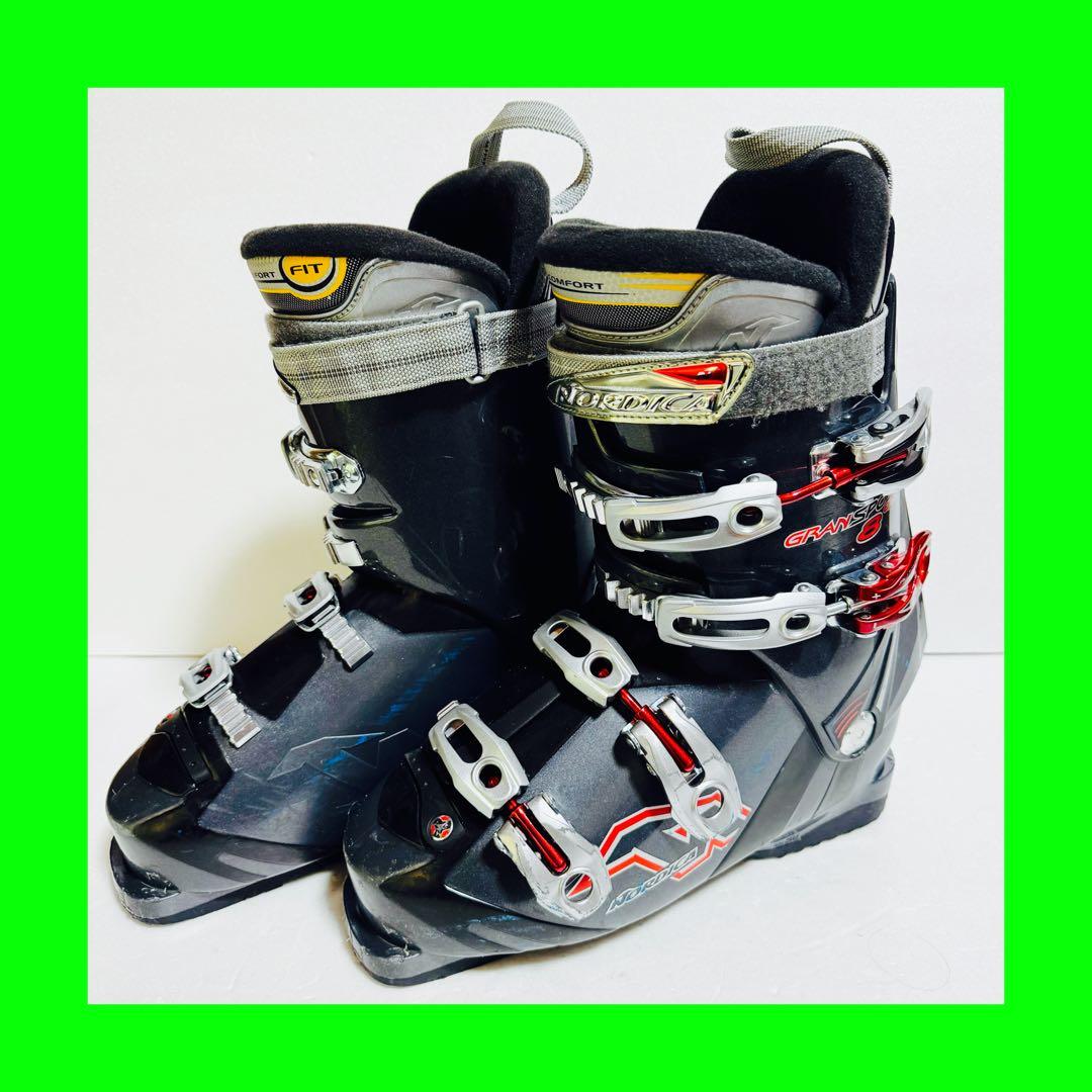 26cm Nordica Gran Sport 8 グレー スキーブーツ初心者