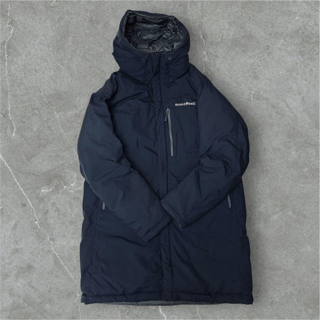 mont-bell コロラドコート リバーシブル ダウンコート ネイビー×グレー