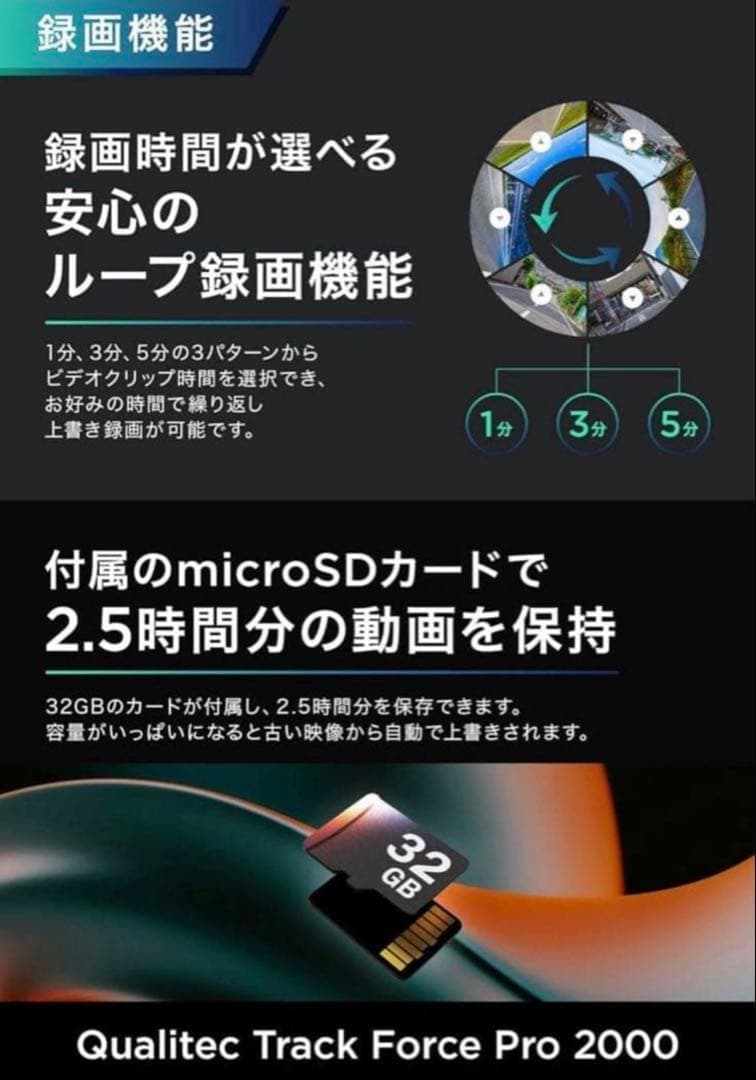 【新品】ドライブレコーダー ミラー型 4K画質　ドラレコ　SDカード付き