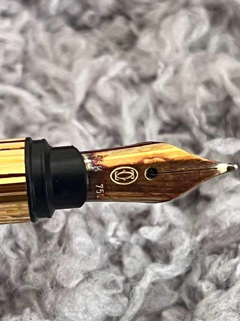 Cartier カルティエ トリニティ 万年筆 ゴールド ペン先18K レア