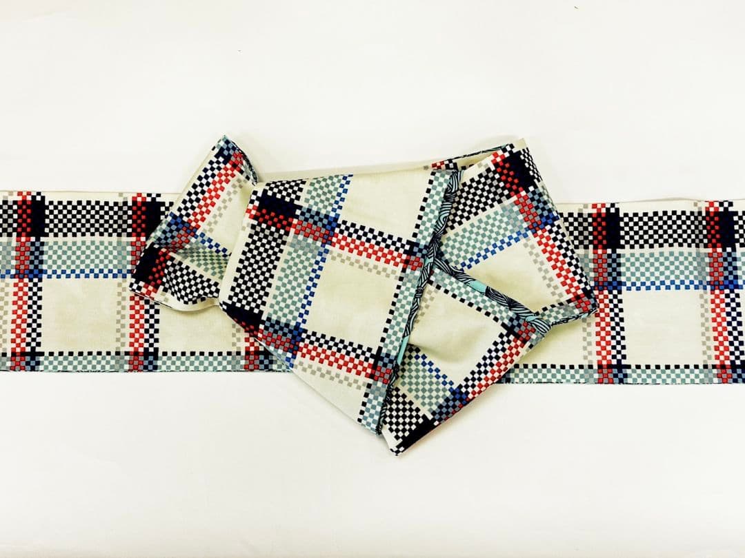 衿秀 浴衣 日本製 綿麻浴衣　半幅兵児帯セット 花夏衣浴衣　仕立て上がり浴衣