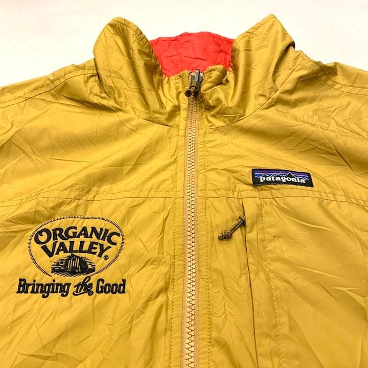 パタゴニア 古着 ナイロンベスト マスタード オーバーサイズ XXL