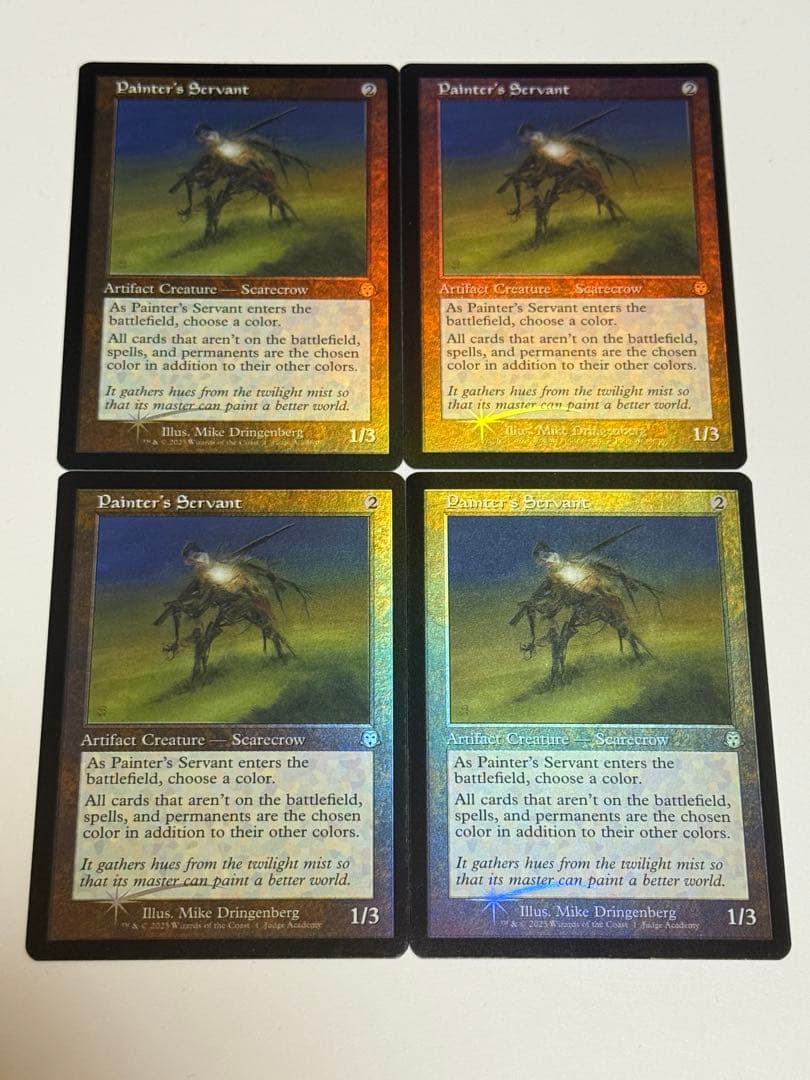 絵描きの召し使い　ジャッジ　FOIL 4枚セット