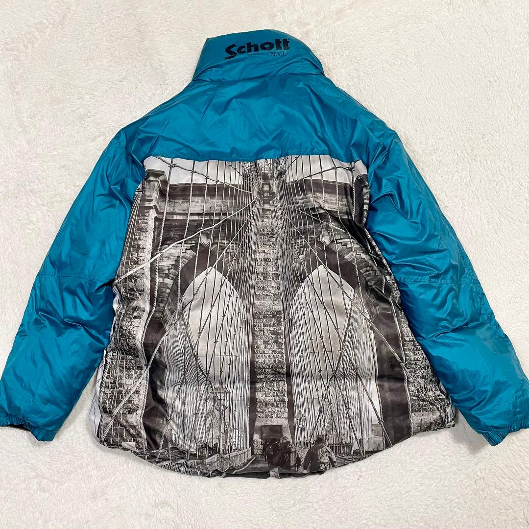 Schott ショット リバーシブル 中綿ナイロンジャケット 自由の女神 カーキ