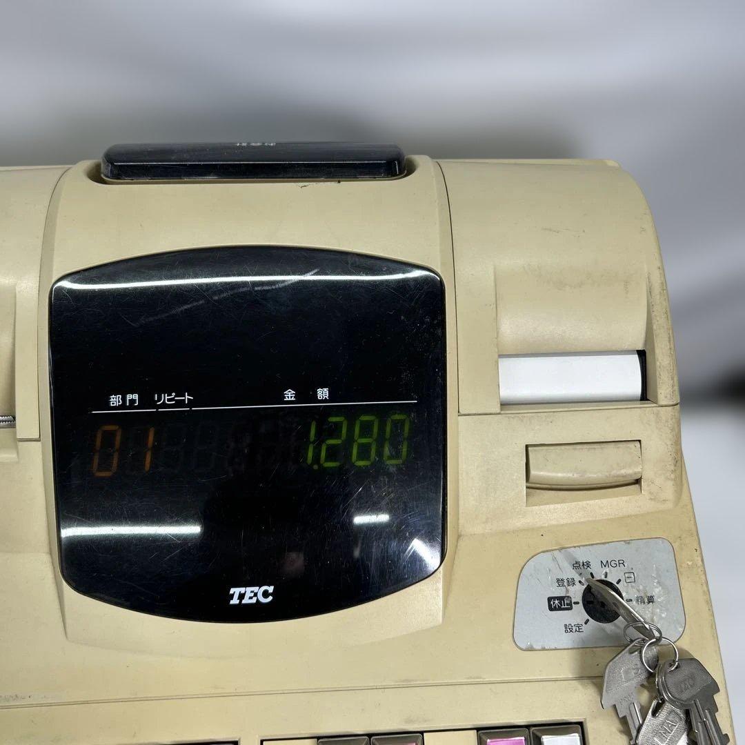 テック 電子レジスター MA-600 説明書付き レジスター TEC ジャンク品