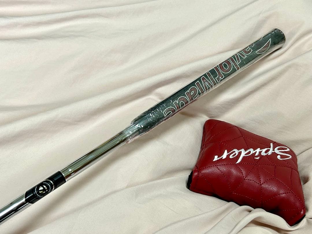 新品 スパイダー レッド パター ダブルベンド 34インチ カバー付き