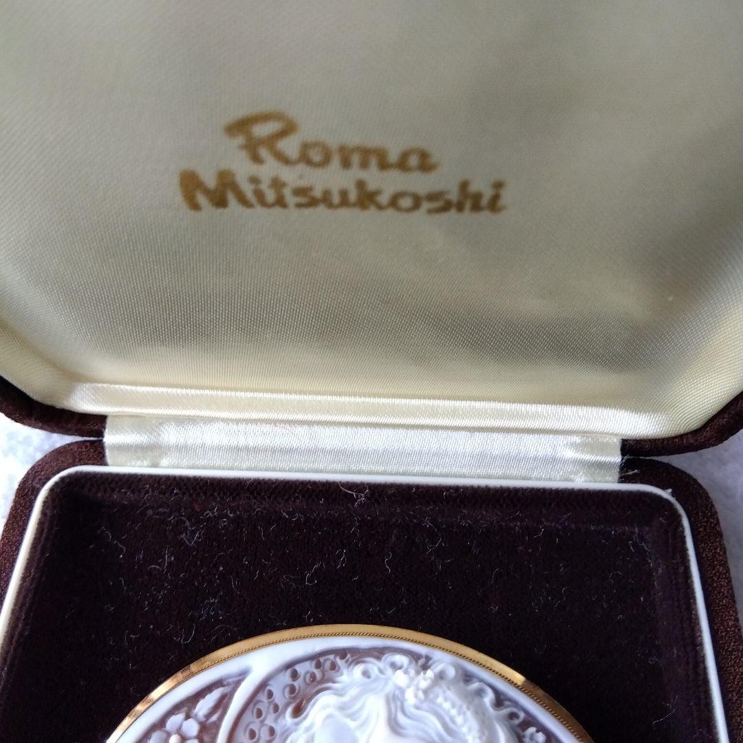 カメオ18k作家ブロ−チ