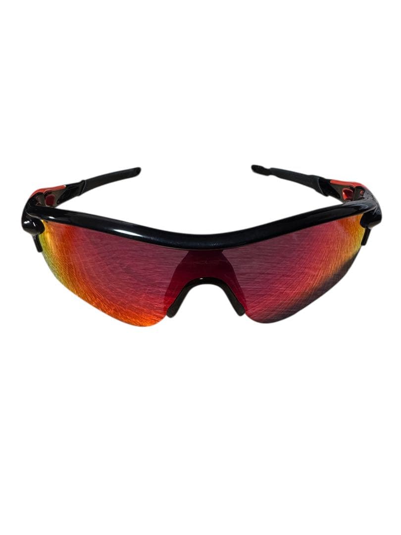 （極美品）Oakley スポーツサングラス レッドレンズ