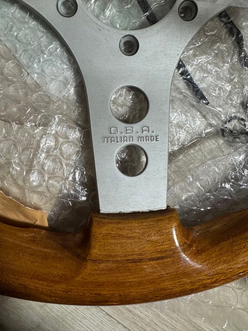 O.B.A. ウッドステアリング 32.5パイ 当時物 希少