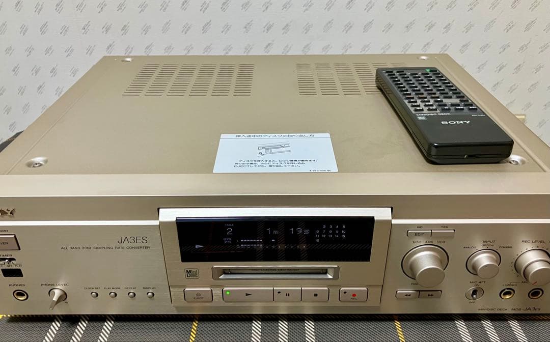 SONY MDS-JA3ES MDデッキ動作品