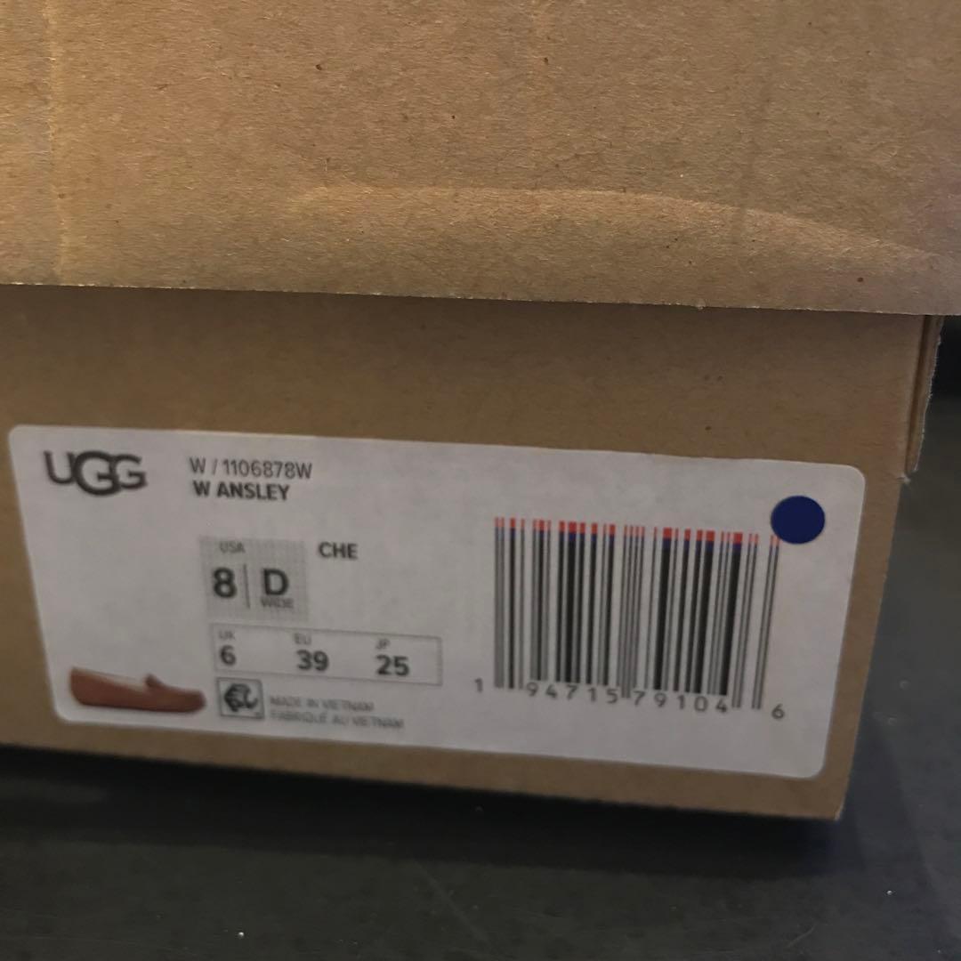 【新品未使用】 UGG アグ モカシン アンスレー スリッポンムートンシューズ