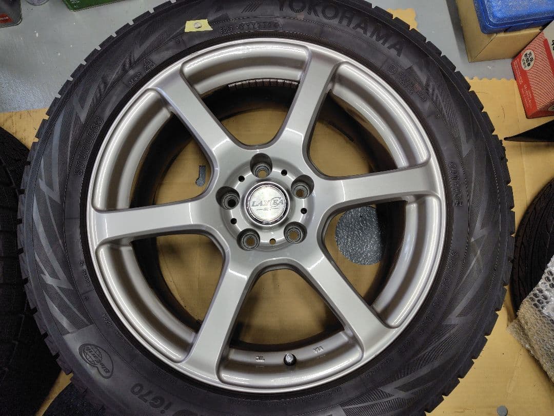 バリ溝スタッドレス〘2024年製〙245/50R18 アルミホイールセット 4本