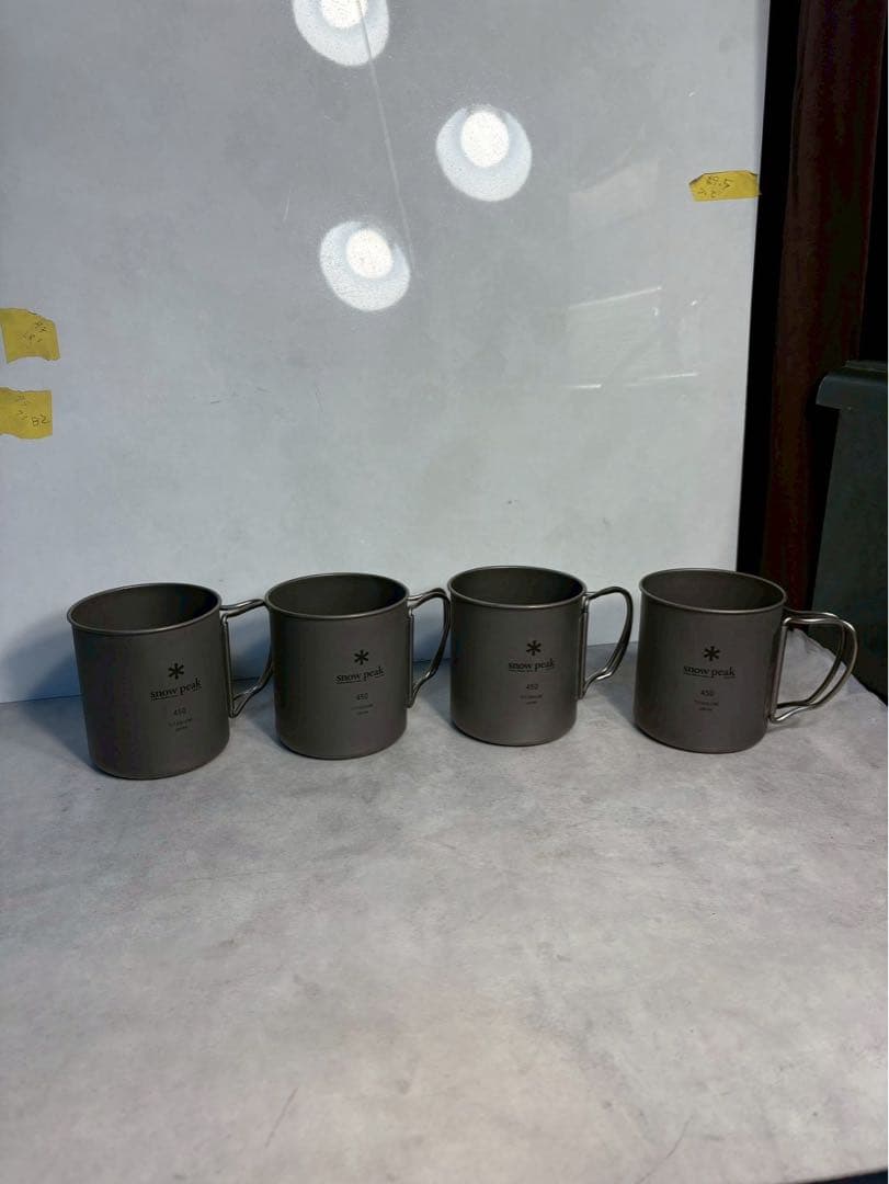  Peak スノーピーク チタンシングルマグ 450 4個セット 日本製