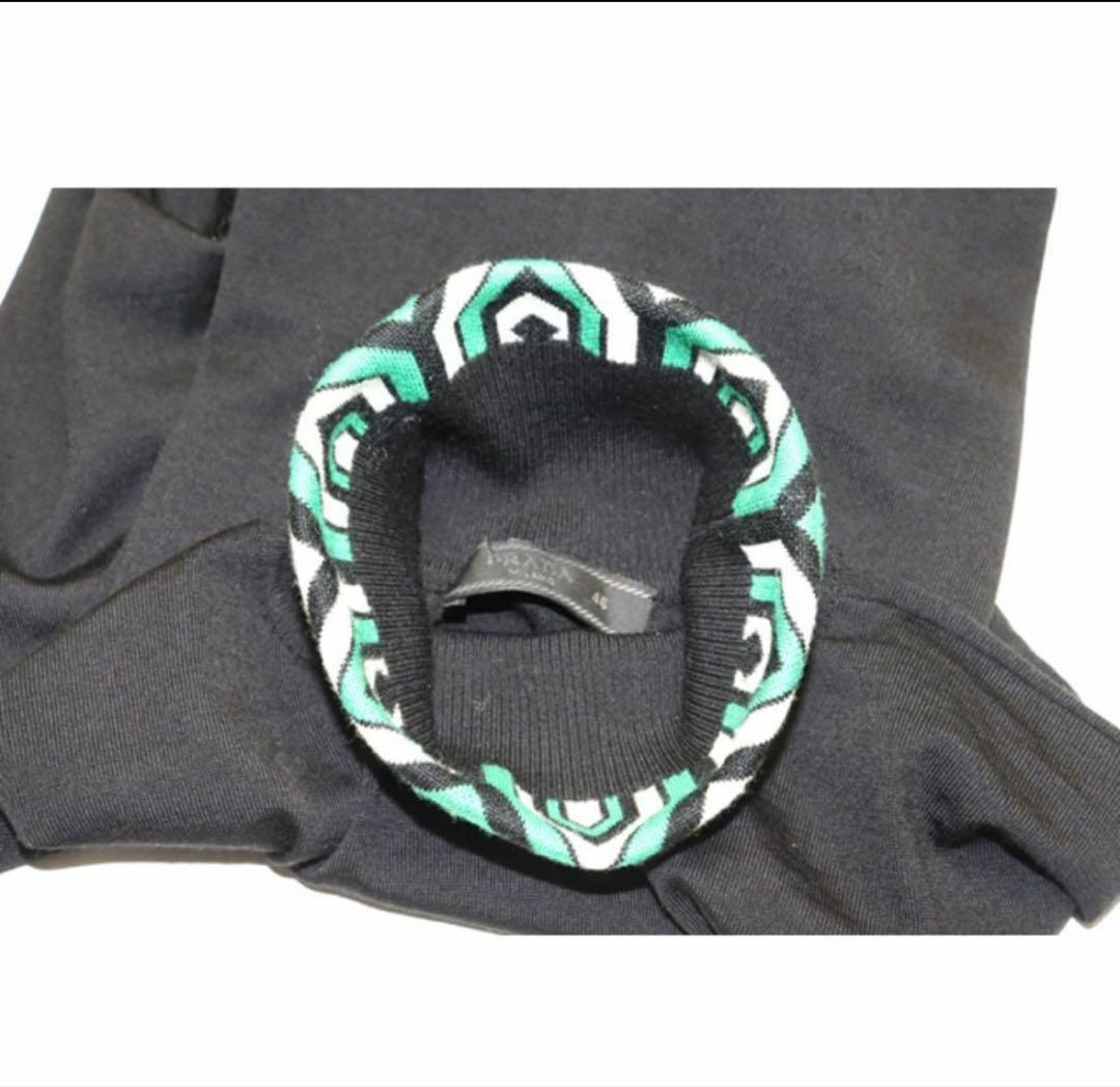 プラダ タートルネック 薄手ニット■05qf08196-8K