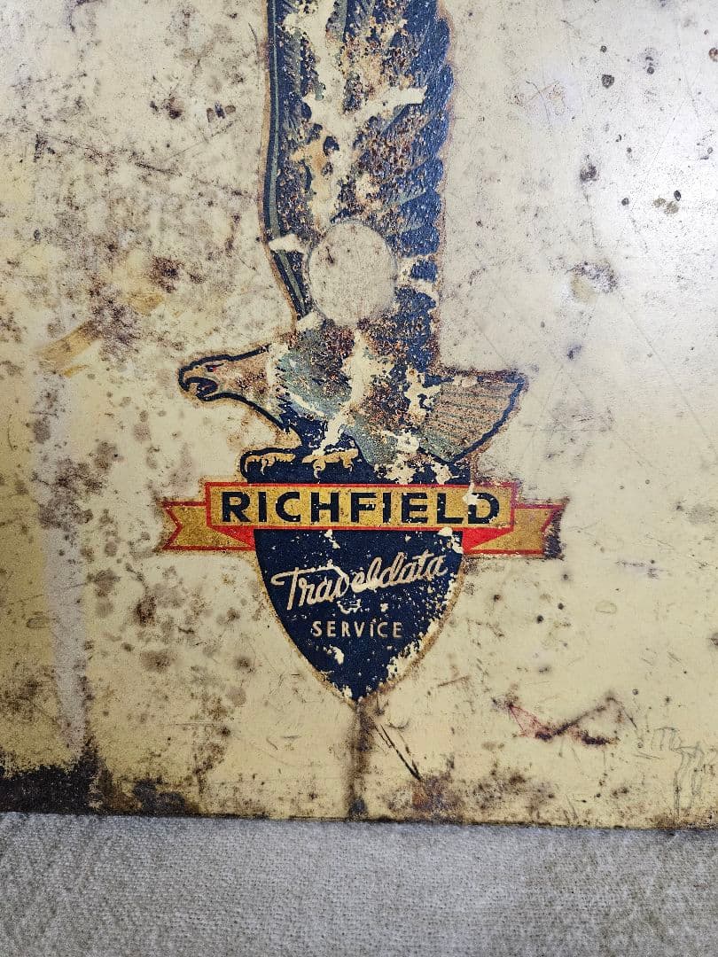 USヴィンテージ 1940-60’s ブリキのファイルケース Richfield