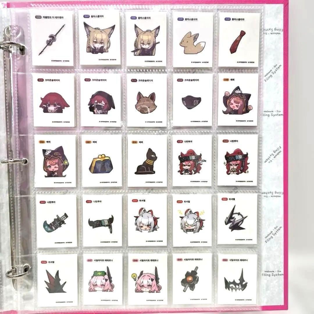 ☆韓国限定☆アークナイツ gs25 コラボ ステッカー シール 全80種
