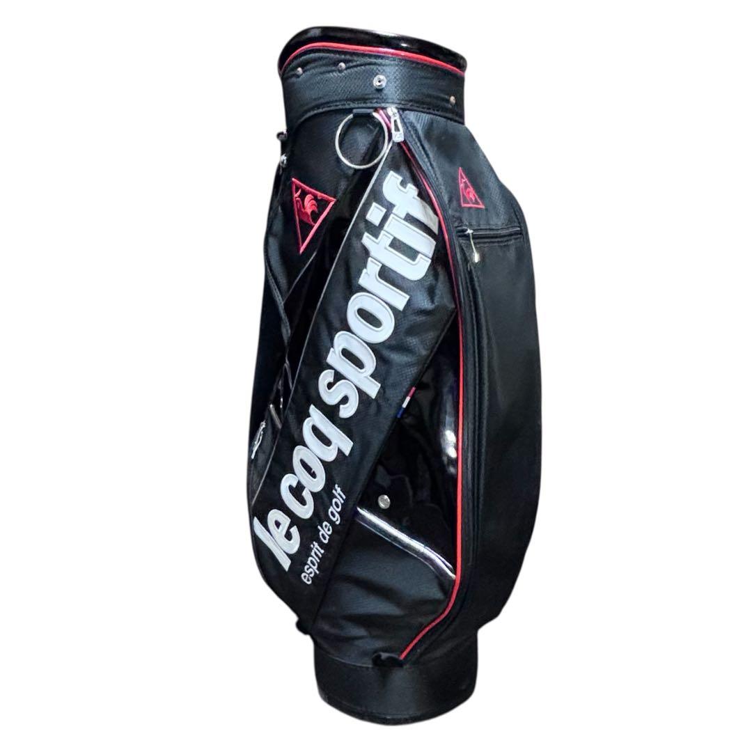 ルコックスポルティフ ゴルフ スタンドバッグ　ブラック/レッド 軽量