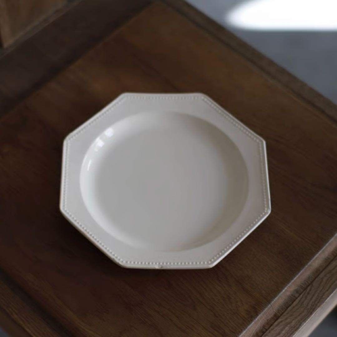 華麗なオクトゴナルプレート アルボラス アンティーク 皿 フランス