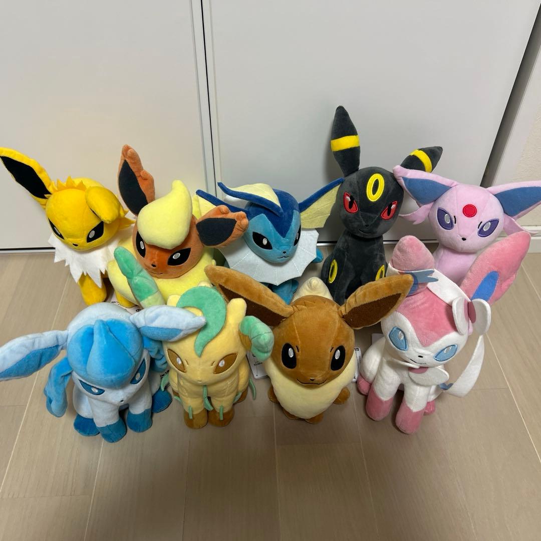 ポケモン もふぐっとぬいぐるみ ブイズ9体セット タグ付