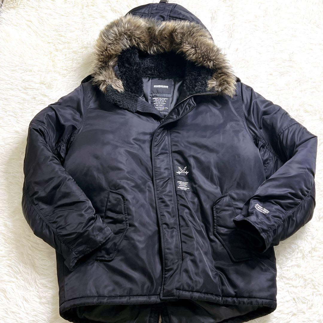 NEIGHBORHOOD N-3B 中綿 フライトジャケット L 黒　アーカイブ