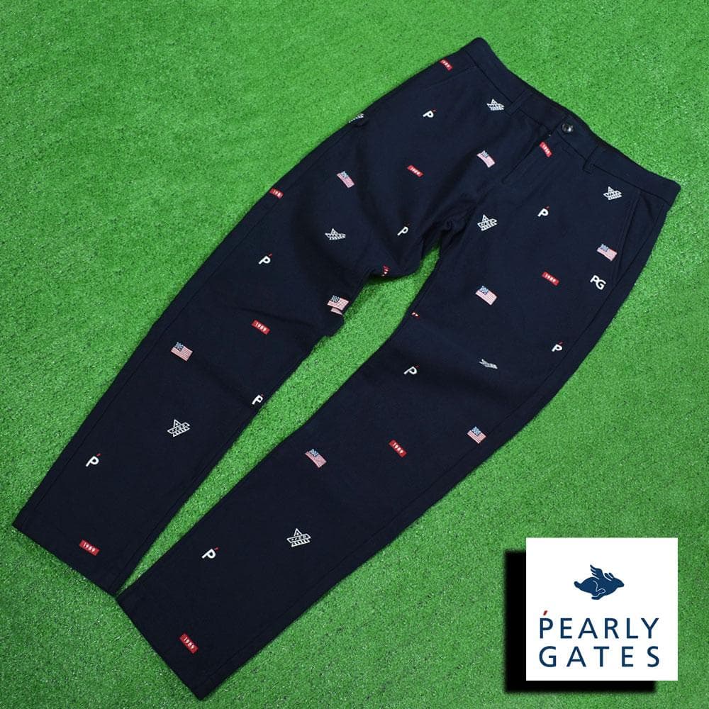PEARLY GATES/パーリーゲイツ ゴルフパンツ【ネイビー/5】美品！