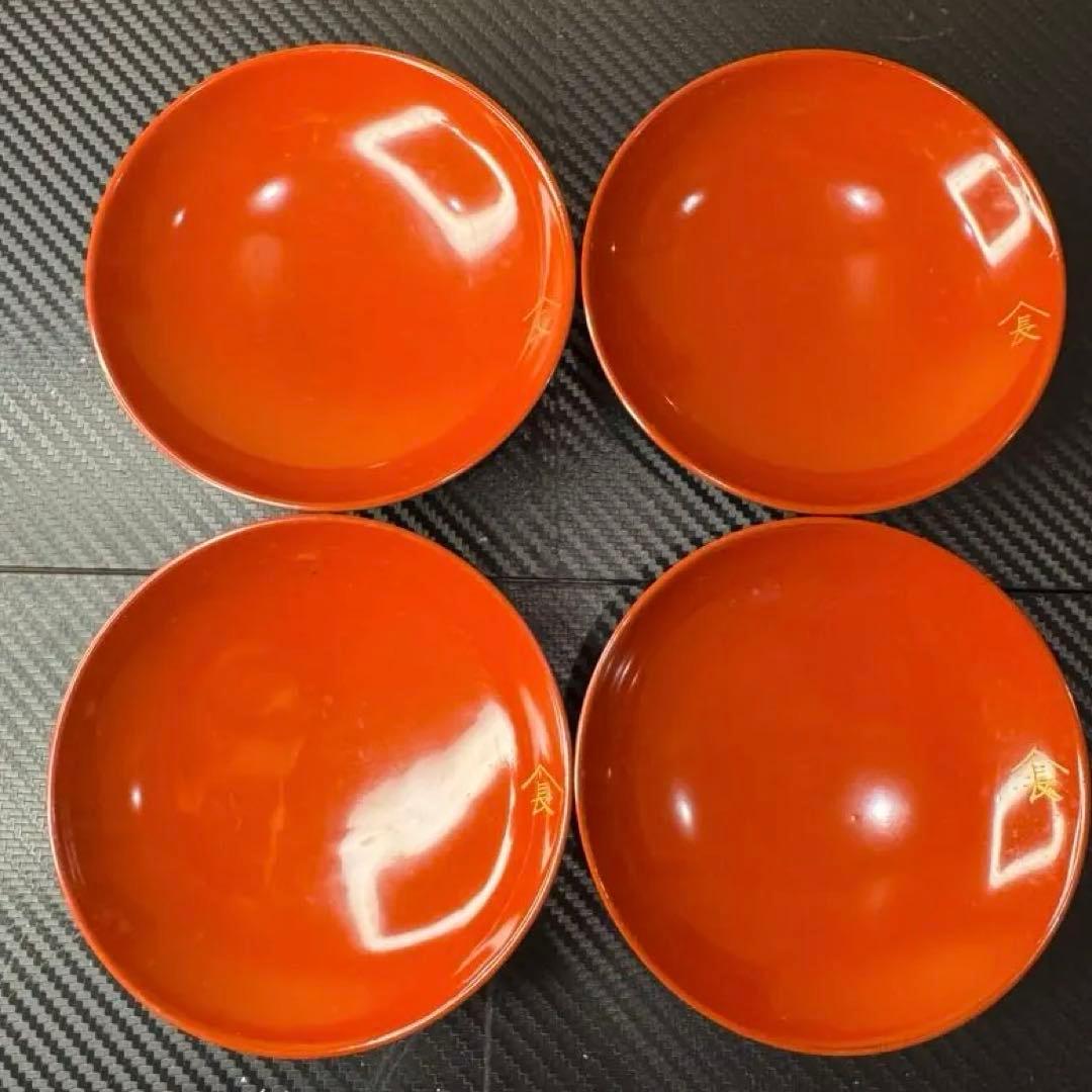【超希少・極美品‼️】昭和 当時物 伝統工芸品 輪島塗 漆器 高級お椀 4コセット