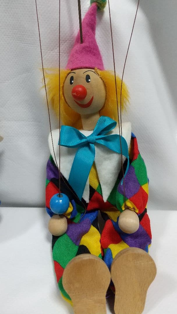 プラハから来ましたマリオネット ピエロと道化師セット