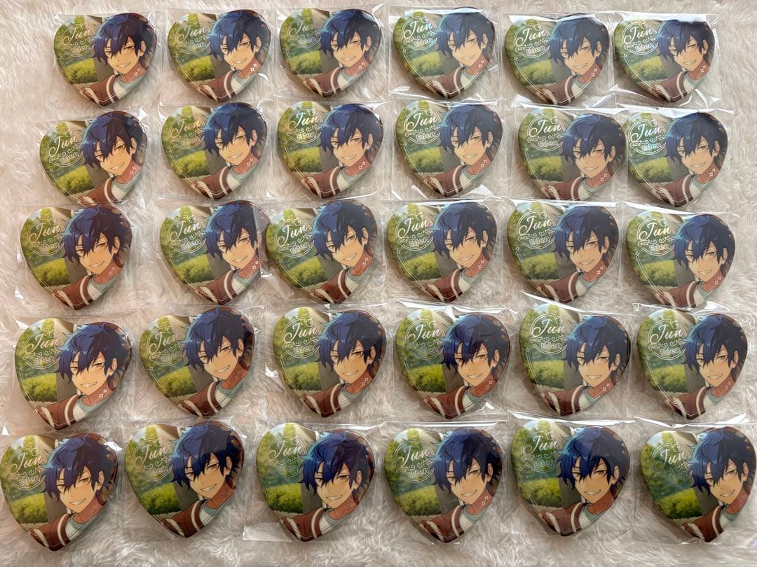 あんさんぶるスターズ あんスタ 中国 心光印彩 ハート缶バッジ30個 漣ジュン