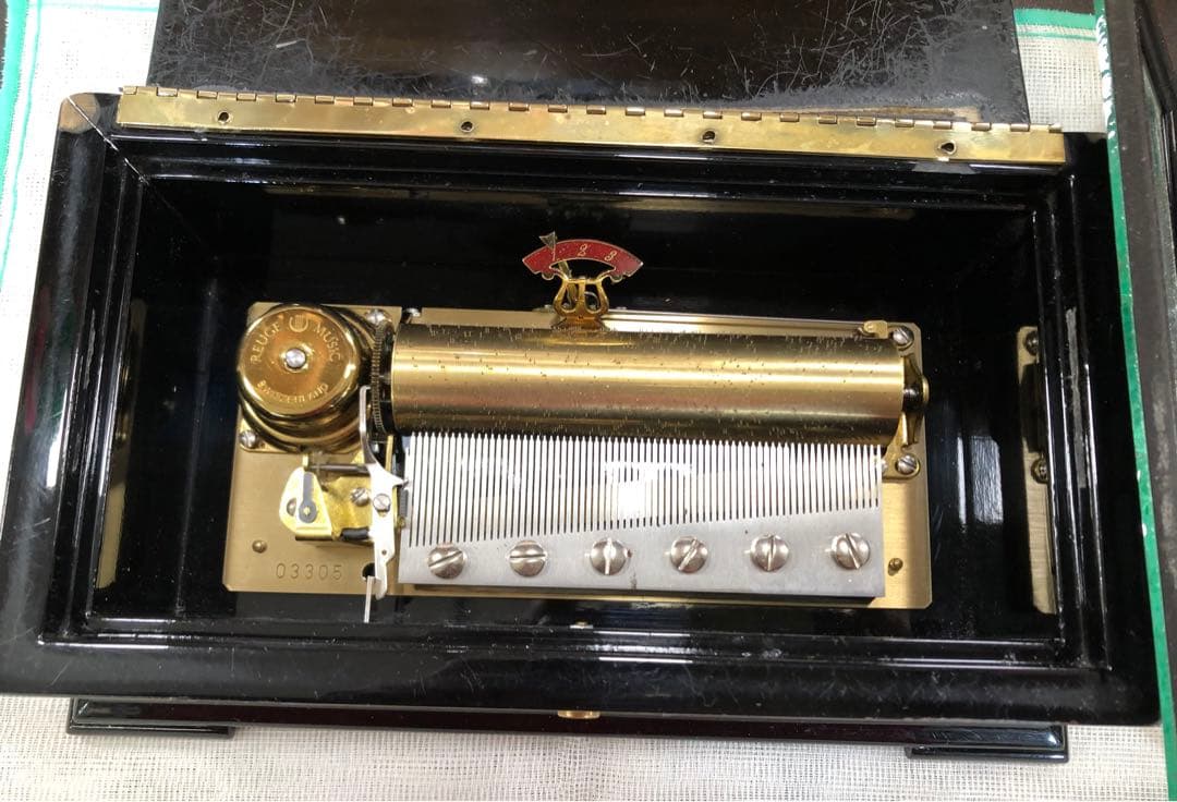 RITAOReuge Music スイス製オルゴール72弁ピアノ塗装