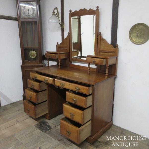 イギリス アンティーク 家具 ドレッシングテーブル ドレッサー 鏡台 6233d