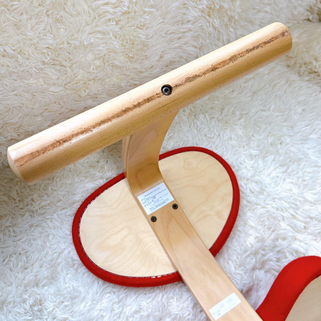 【美品】Ryboリボ社 姿勢矯正バランスチェア バランスイージー　赤