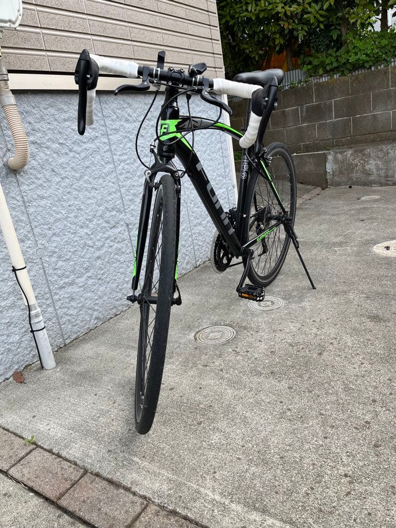 ロードバイク ブラック/グリーン