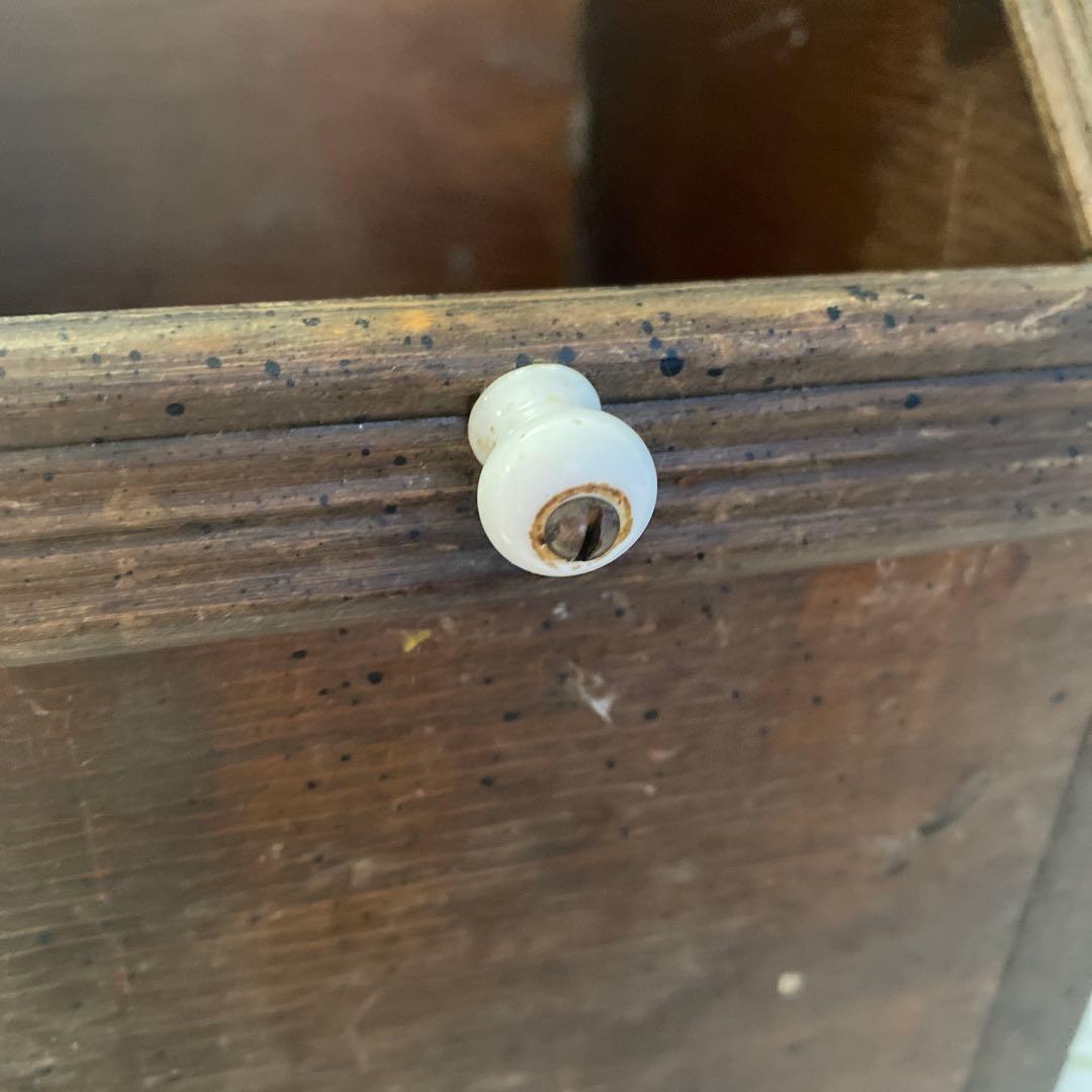 フランスアンティーク木製キャビネット 什器　BOX シェルフ