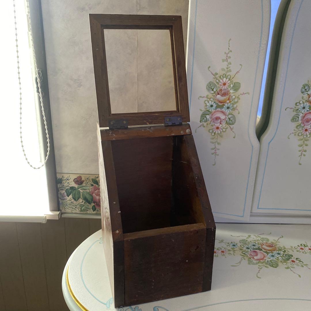 フランスアンティーク木製キャビネット 什器　BOX シェルフ