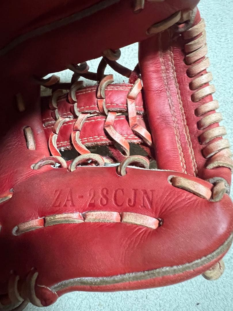 Zeems 軟式グローブ ZA-28CJ N 赤 左投げ　少年用