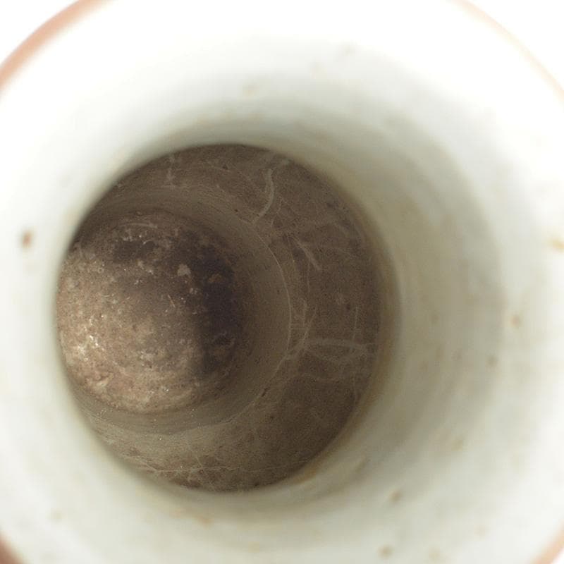 中国　新渡　青花　花文瓶　V　R6030