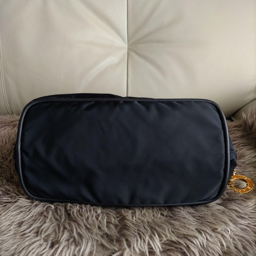 セリーヌ　CELINE　ナイロン　レザー　ハンドバッグ　入学　卒業　美品