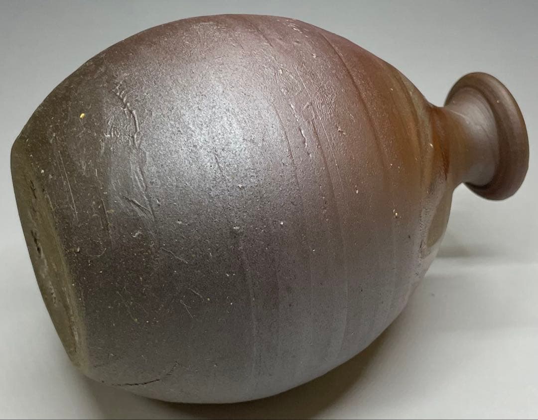 人間国宝　藤原雄　備前徳利　共箱　共布　栞　yy84