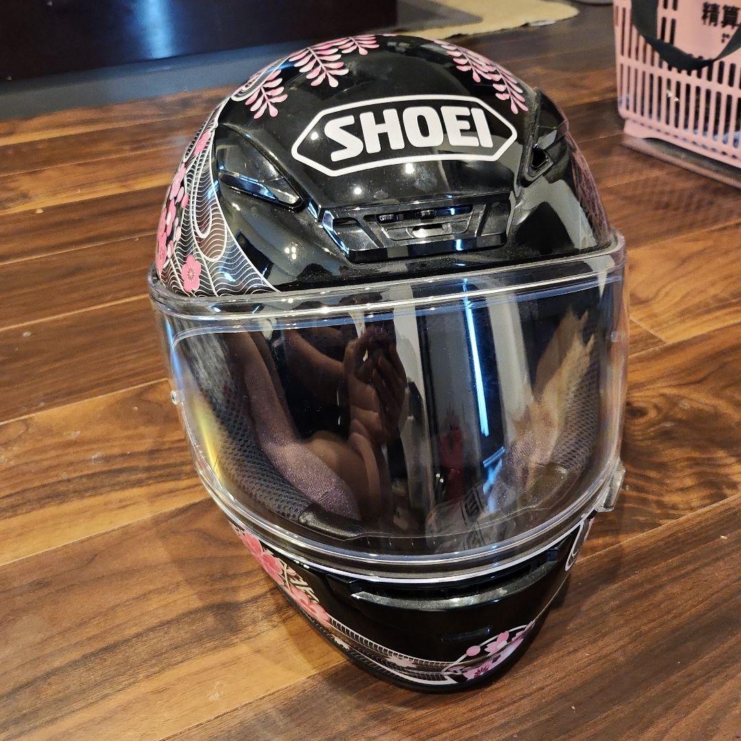 SHOEI フルフェイスヘルメット 桜柄女性用Mサイズ　シン