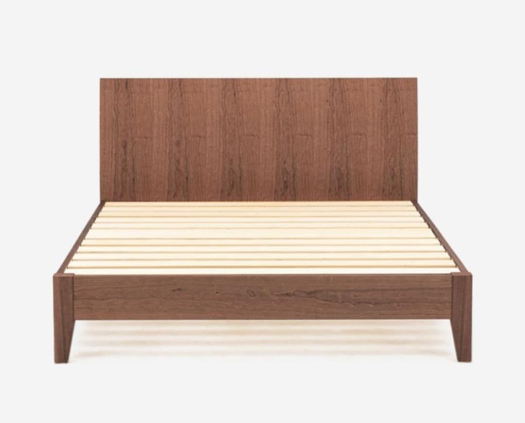 【ACTUS】ダブルベッドフレーム　ウォールナット