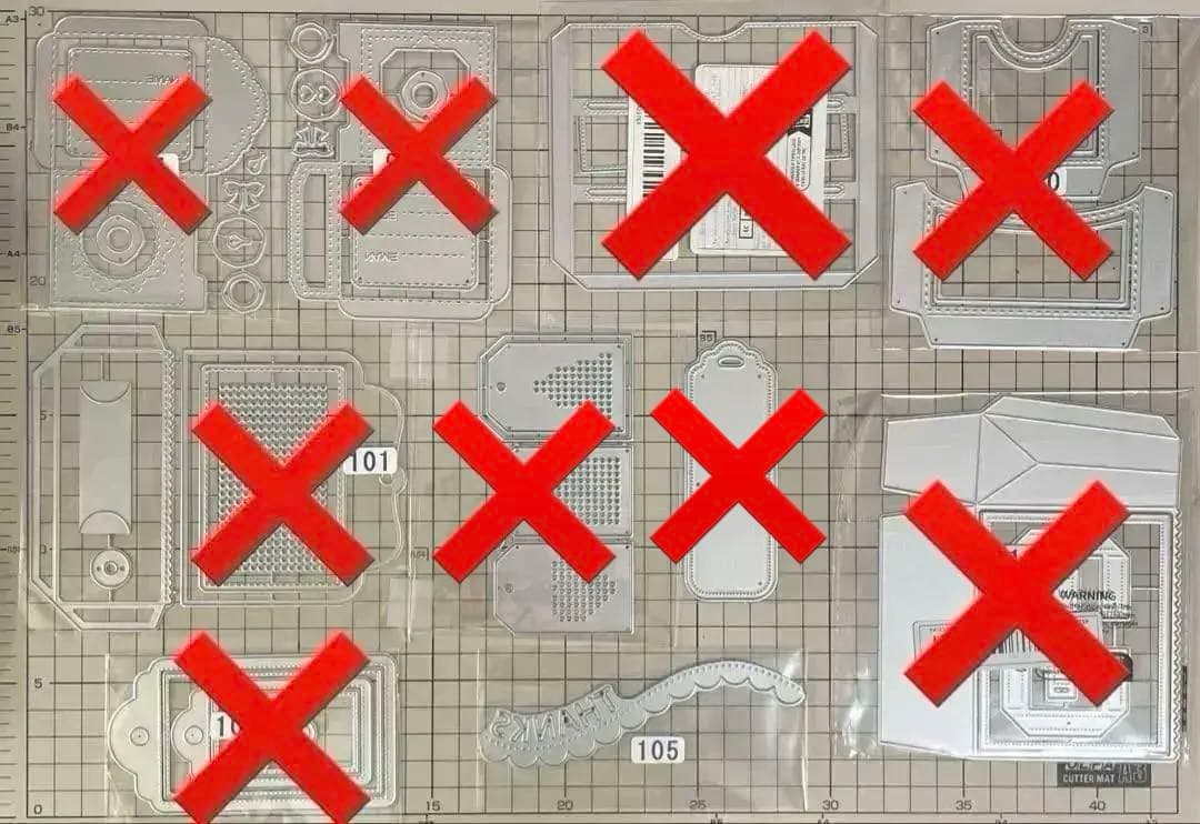 追加しました（お写真16.17.18枚目）選べるカッティングダイ　300円均一